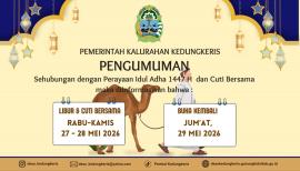 Libur Hari Raya Idul Adha dan Cuti Bersama Hari Raya Idul Adha 1447H
